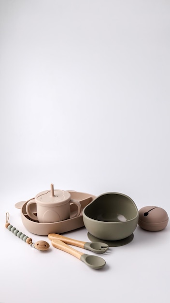 Kuchenny blat z naczyniami